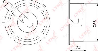 LYNXauto PB-1274 - Spriegotājrullītis, Gāzu sadales mehānisma piedziņas siksna www.autospares.lv