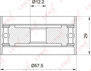 LYNXauto PB-3039 - Tensioner Pulley, timing belt www.autospares.lv