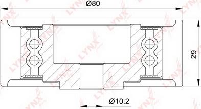 LYNXauto PB-3147 - Направляющий ролик, зубчатый ремень ГРМ www.autospares.lv