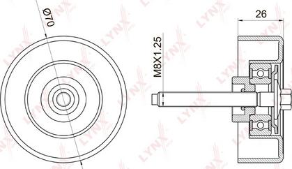 LYNXauto PB-7023 - Parazīt / Vadrullītis, Ķīļrievu siksna www.autospares.lv