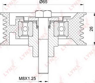 LYNXauto PB-7158 - Parazīt / Vadrullītis, Ķīļrievu siksna www.autospares.lv