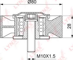 LYNXauto PB-7165 - Parazīt / Vadrullītis, Ķīļrievu siksna autospares.lv