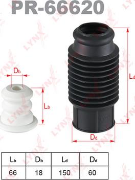 LYNXauto PR-66620 - Dust Cover Kit, shock absorber www.autospares.lv