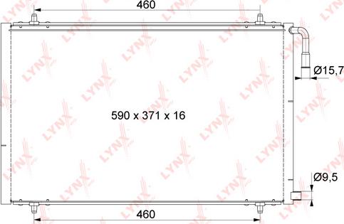 LYNXauto RC-0401 - Kondensators, Gaisa kond. sistēma www.autospares.lv