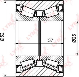 LYNXauto WB-1173 - Riteņa rumbas gultņa komplekts autospares.lv