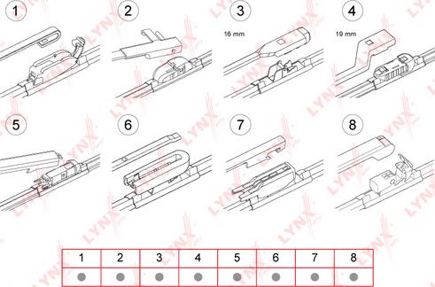 LYNXauto XF550 - Wiper Blade www.autospares.lv