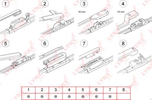 LYNXauto XF650 - Wiper Blade www.autospares.lv