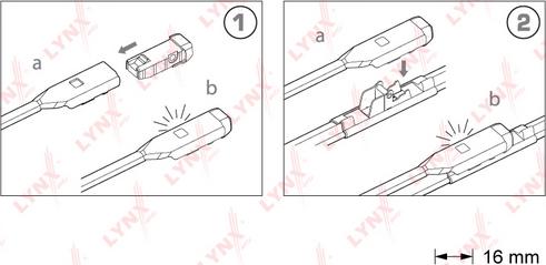 LYNXauto XF6048B - Щетка стеклоочистителя www.autospares.lv