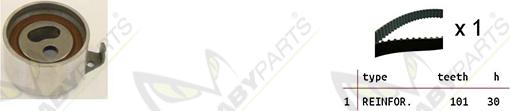 Mabyparts OBK010487 - Zobsiksnas komplekts autospares.lv