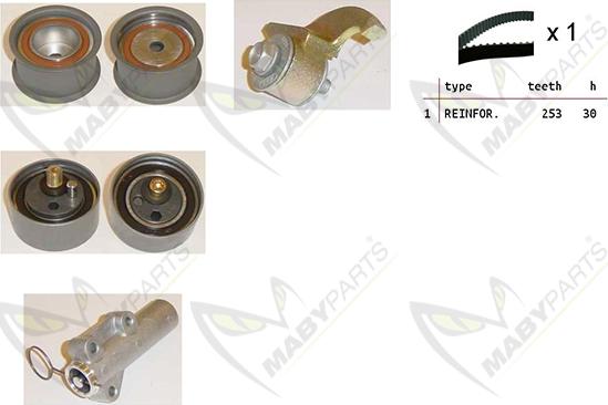 Mabyparts OBK010428 - Timing Belt Set www.autospares.lv