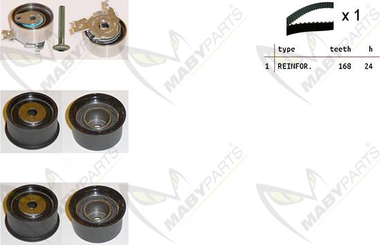 Mabyparts OBK010423 - Zobsiksnas komplekts autospares.lv