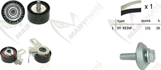 Mabyparts OBK010530 - Zobsiksnas komplekts autospares.lv