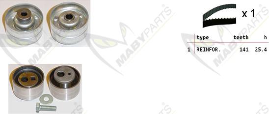 Mabyparts OBK010094 - Zobsiksnas komplekts autospares.lv