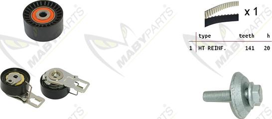 Mabyparts OBK010060 - Zobsiksnas komplekts autospares.lv