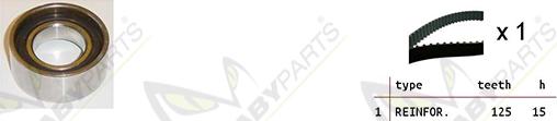 Mabyparts OBK010039 - Zobsiksnas komplekts autospares.lv