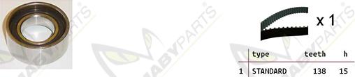 Mabyparts OBK010152 - Комплект зубчатого ремня ГРМ www.autospares.lv