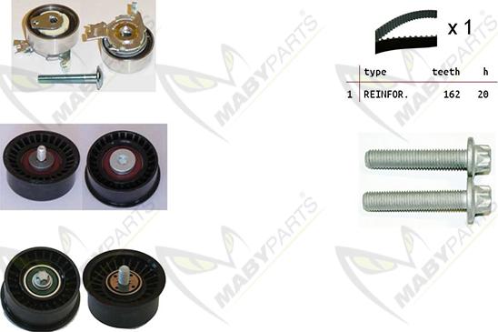 Mabyparts OBK010101 - Zobsiksnas komplekts autospares.lv