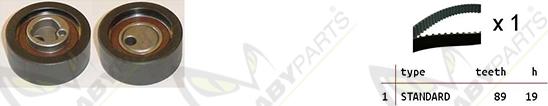 Mabyparts OBK010126 - Комплект зубчатого ремня ГРМ www.autospares.lv