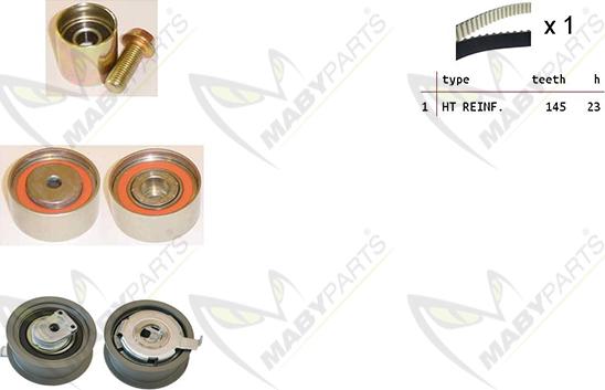 Mabyparts OBK010342 - Timing Belt Set www.autospares.lv