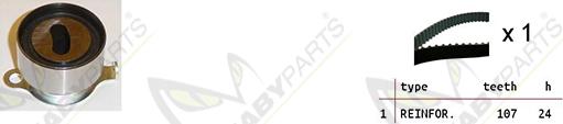 Mabyparts OBK010366 - Комплект зубчатого ремня ГРМ www.autospares.lv