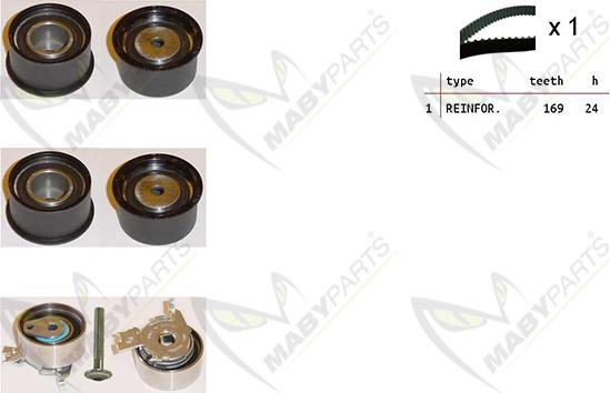 Mabyparts OBK010311 - Timing Belt Set www.autospares.lv