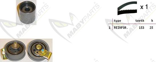 Mabyparts OBK010317 - Комплект зубчатого ремня ГРМ www.autospares.lv