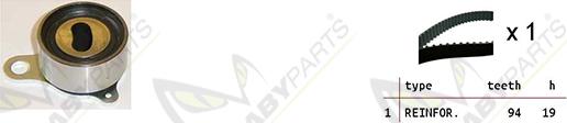 Mabyparts OBK010385 - Zobsiksnas komplekts autospares.lv