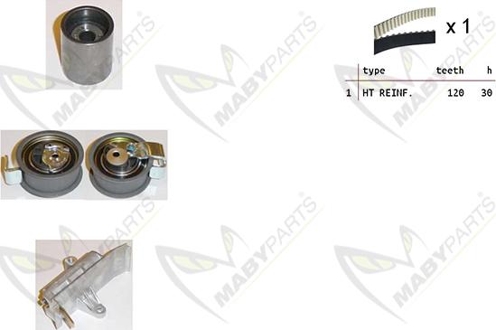 Mabyparts OBK010380 - Timing Belt Set www.autospares.lv