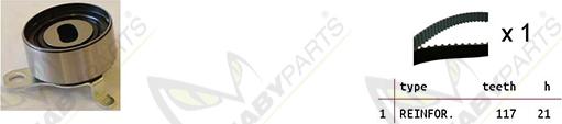 Mabyparts OBK010330 - Zobsiksnas komplekts autospares.lv