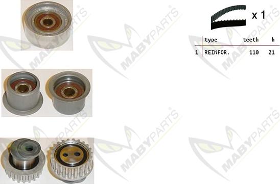 Mabyparts OBK010327 - Timing Belt Set www.autospares.lv