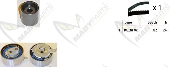 Mabyparts OBK010248 - Zobsiksnas komplekts autospares.lv