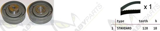 Mabyparts OBK010285 - Комплект зубчатого ремня ГРМ www.autospares.lv