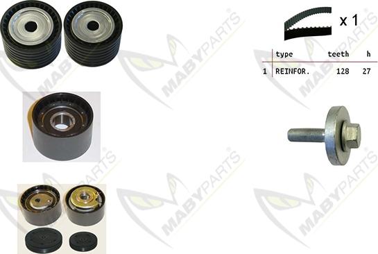 Mabyparts OBK010224 - Zobsiksnas komplekts autospares.lv