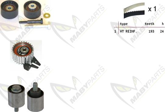 Mabyparts OBK010278 - Zobsiksnas komplekts autospares.lv