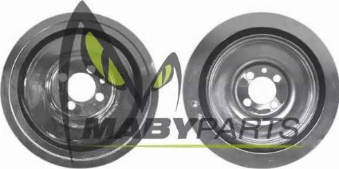 Mabyparts PV01197O - Шкив коленчатого вала www.autospares.lv