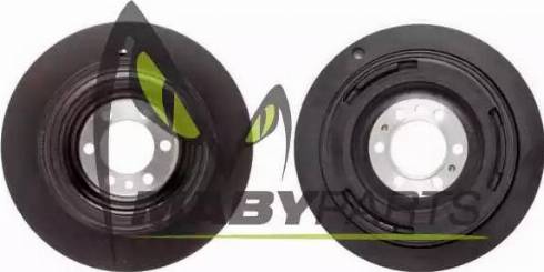 Mabyparts PV00510O - Шкив коленчатого вала www.autospares.lv