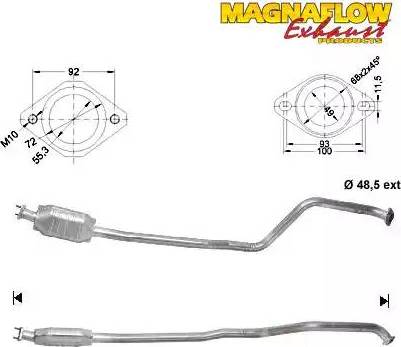 Magnaflow 74810D - Katalizators www.autospares.lv