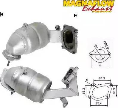 Magnaflow 76308D - Katalizators www.autospares.lv