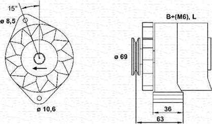 Magneti Marelli 944346033010 - Ģenerators autospares.lv