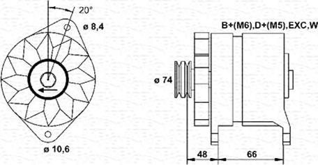 Magneti Marelli 944346129010 - Alternator www.autospares.lv