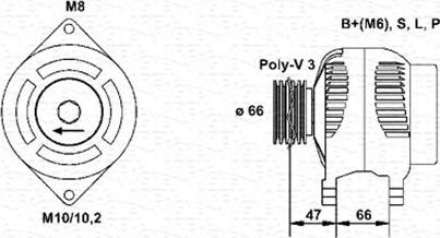 Magneti Marelli 944356935010 - Alternator www.autospares.lv