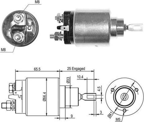 Magneti Marelli 940113050448 - Ievilcējrelejs, Starteris www.autospares.lv