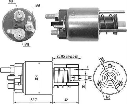 Magneti Marelli 940113050453 - Ievilcējrelejs, Starteris www.autospares.lv