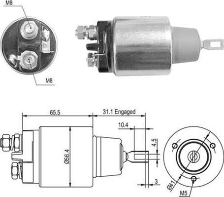 Magneti Marelli 940113050465 - Ievilcējrelejs, Starteris www.autospares.lv