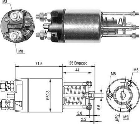 Magneti Marelli 940113050460 - Ievilcējrelejs, Starteris autospares.lv