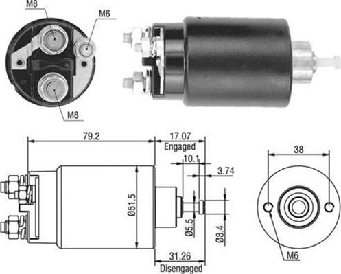 Magneti Marelli 940113050405 - Ievilcējrelejs, Starteris www.autospares.lv