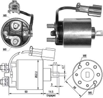 Magneti Marelli 940113050400 - Ievilcējrelejs, Starteris autospares.lv