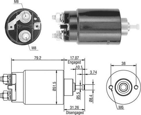 Magneti Marelli 940113050403 - Ievilcējrelejs, Starteris www.autospares.lv