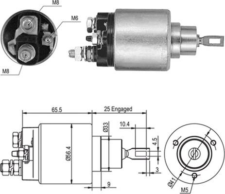 Magneti Marelli 940113050417 - Ievilcējrelejs, Starteris autospares.lv