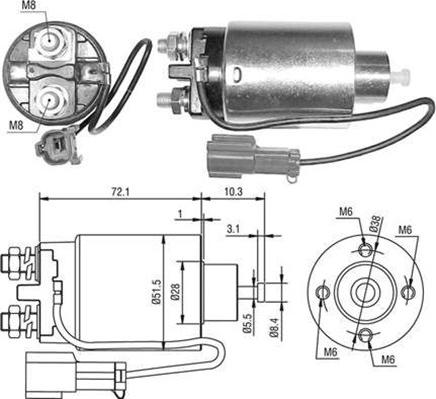 Magneti Marelli 940113050481 - Ievilcējrelejs, Starteris autospares.lv